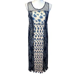 Sundance floral boho cottagecore maxi dress